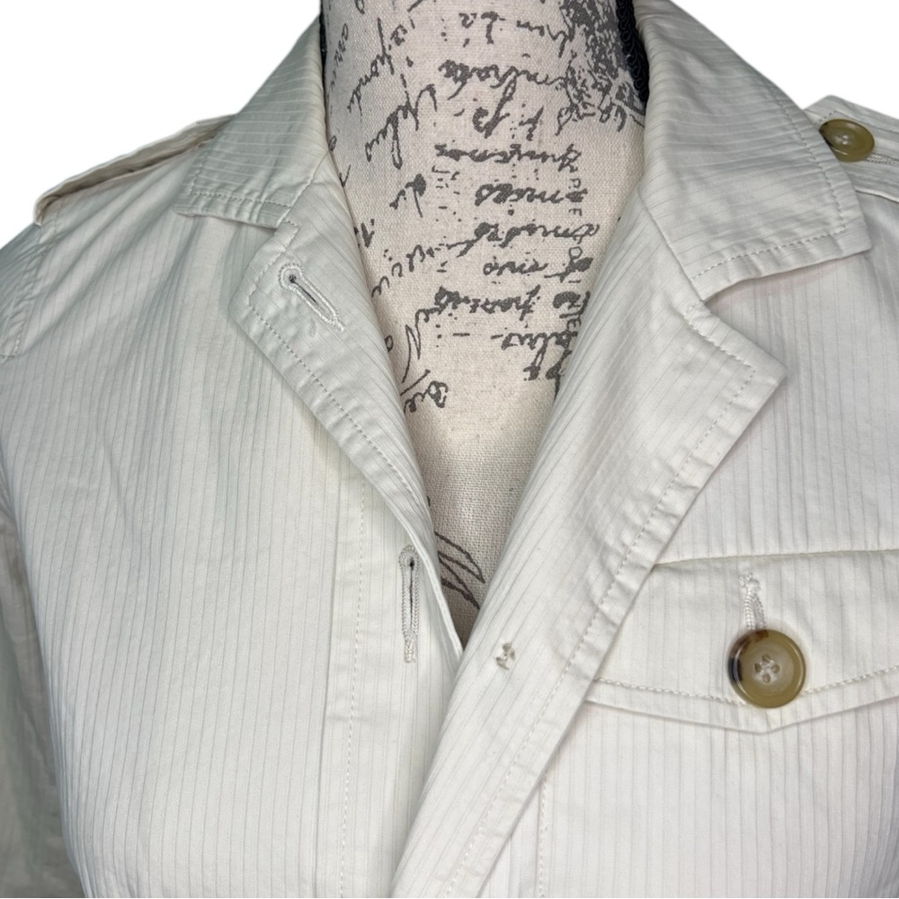TALBOTS White Button Down Jacket for Women Size 4P - Picture 11 of 16